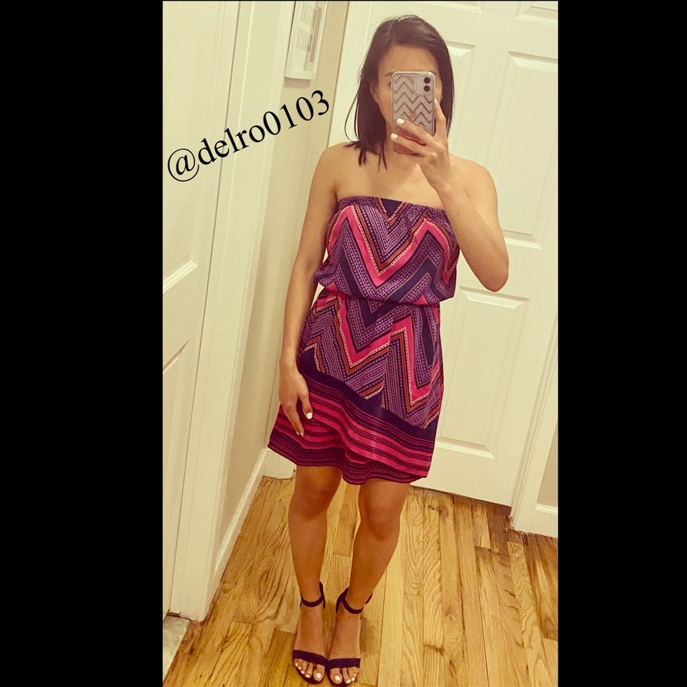 Express strapless dress